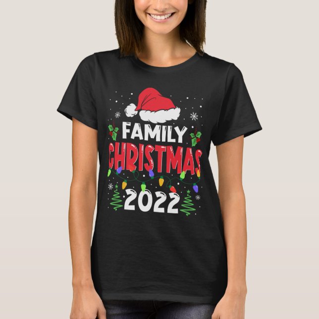 Camiseta Papais noeis De Esquadrão De Combinação De Natal D (Frente)
