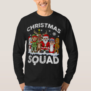 Camiseta Papais noeis de Esquadrão de Natal Reindeer Elf Sn