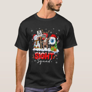 Camiseta Papais noeis De Esquadrão De Natal Reindeer Optome