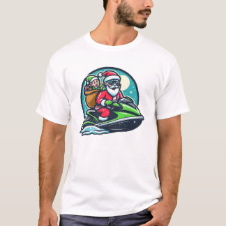 Camiseta Papais noeis de esqui a jato