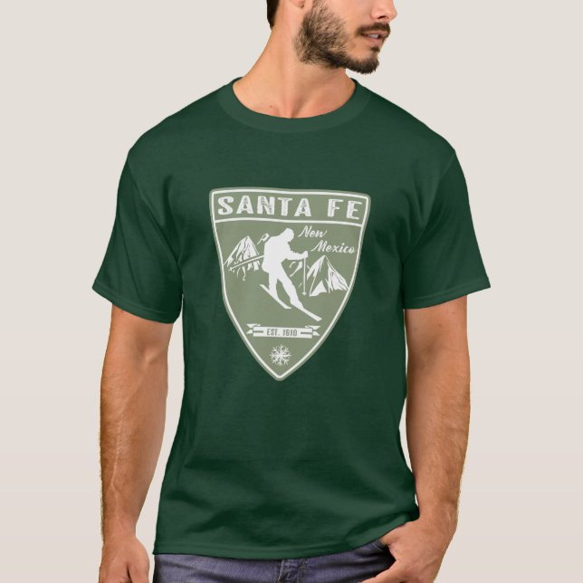 Camiseta Papais noeis De Esqui Do Novo México (Frente)