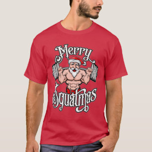 Camiseta Papais noeis de felizes de Natal Engraçados Trabal