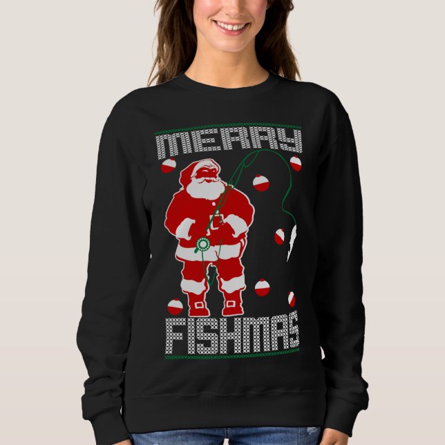 Camiseta Papais noeis de Fishmas felizes (Frente)