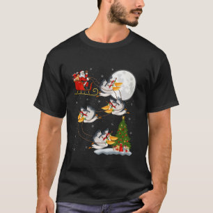 Camiseta Papais noeis de iluminação da árvore do Xmas que c