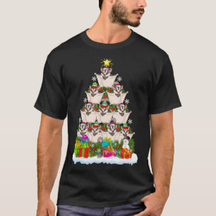 Camiseta Papais noeis de Iluminação de Árvores do Açúcar Xm