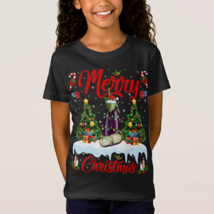 Camiseta Papais noeis De Iluminação Do Lover De Fruta De Ga