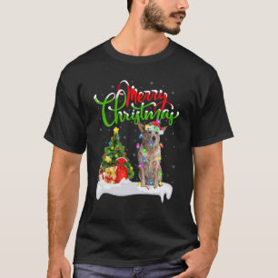 Camiseta Papais noeis de Iluminação do Xmas