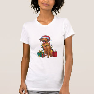 Camiseta Papais noeis de iluminação do Xmas Cristo Ridgebac