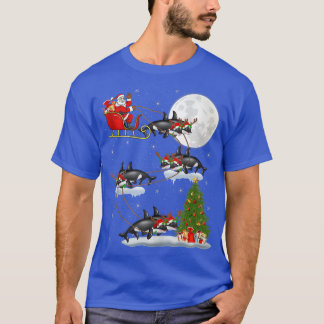 Camiseta Papais noeis De Iluminação Funny Xmas Que Andam Em