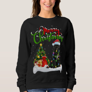 Camiseta Papais noeis de Iluminação Xmas Correspondentes Cã