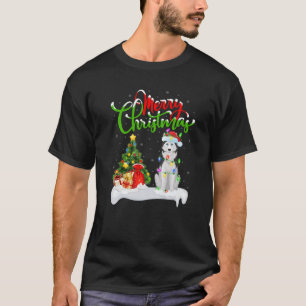 Camiseta Papais noeis De Iluminação Xmas Correspondentes Hu