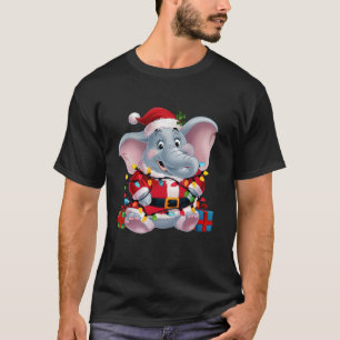 Camiseta Papais noeis de Iluminação Xmas Familiares Natal d