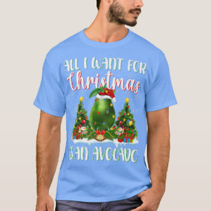 Camiseta Papais noeis De Iluminação Xmas Tudo O Que Quero É