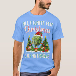 Camiseta Papais noeis De Iluminação Xmas Tudo O Que Quero É