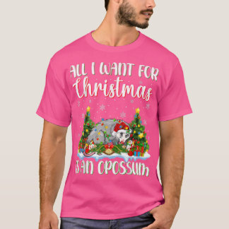 Camiseta Papais noeis De Iluminação Xmas Tudo O Que Quero É