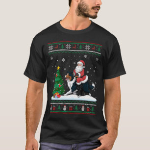 Camiseta Papais noeis de Luzes de Árvore de Natal Feias And