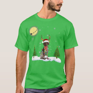 Camiseta Papais noeis de Luzes de Natal de Ponteiro de Baix