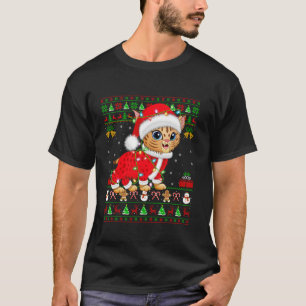 Camiseta Papais noeis de Luzes de Natal Feias Figuram Bobca