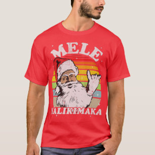 Camiseta Papais noeis de Mele Kalikimaka Shaka Hawaii