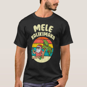 Camiseta Papais noeis de Mele Kalikimaka Shaka Hawaii