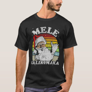 Camiseta Papais noeis de Mele Kalikimaka Shaka Hawaii
