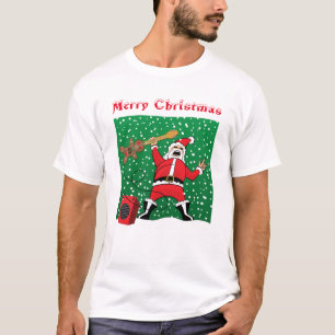 Camiseta Papais noeis de metal pesado (Fonte 1 de 2)