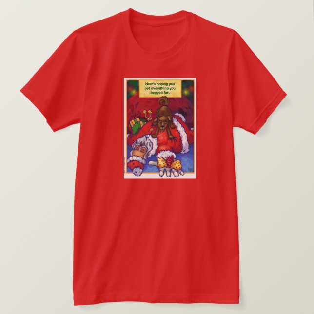 Camiseta Papais noeis de Natal (Frente do Design)