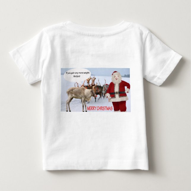 Camiseta papais noeis de natal alegres (Verso)
