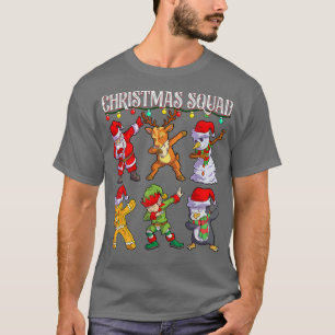 Camiseta Papais noeis de Natal Amigos Correspondendo ao Cri