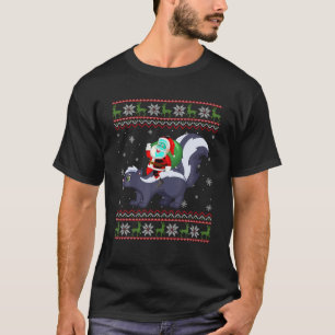 Camiseta Papais noeis De Natal Andando Engraçados Xmas Suad