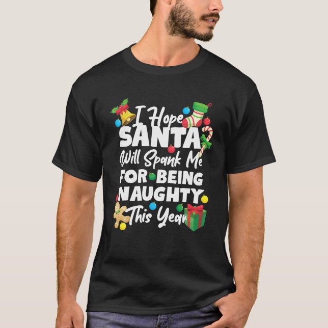 Camiseta Papais noeis de Natal Bastão (Frente)