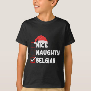 Camiseta Papais noeis de Natal Belga Funny Belga