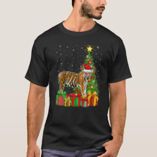 Camiseta Papais noeis de Natal Bengal Tiger de Natal