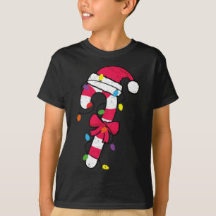Camiseta Papais noeis de Natal Candy Cane Xmas Kids Toddler