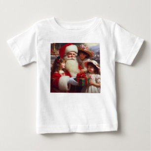Camiseta Papais noeis de Natal com Crianças 1