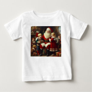 Camiseta Papais noeis de Natal com Crianças 6