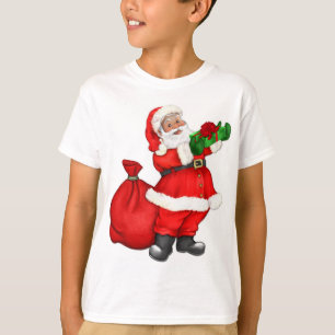 Camiseta Papais noeis de Natal com presentes