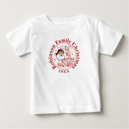 Camiseta Papais noeis de Natal da Família Correspondentes a