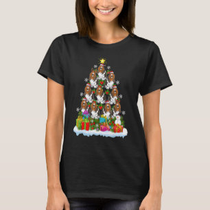 Camiseta Papais noeis de Natal de Basset Hound Dog Natal em