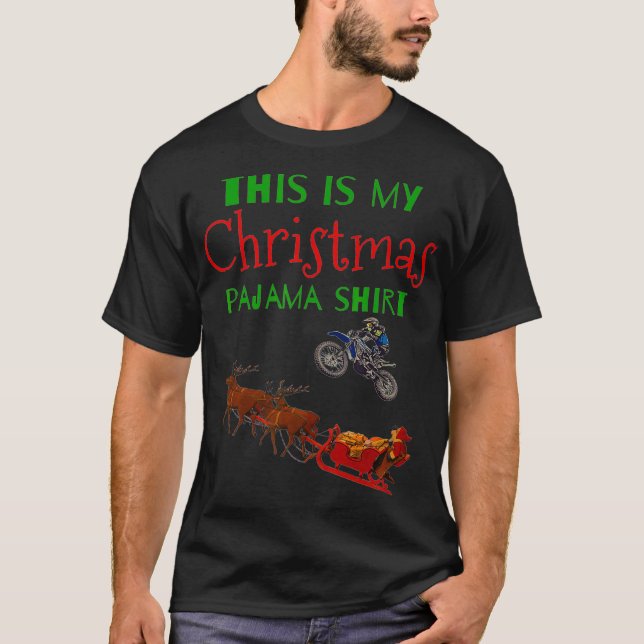 Camiseta Papais noeis de Natal de Bicicleta de dieta Gif de (Frente)