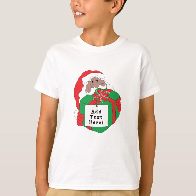 Camiseta Papais noeis de Natal de Cores (Frente)