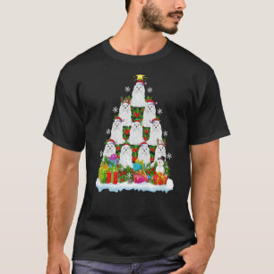 Camiseta Papais noeis de Natal do Natal Maltês Cachorro de