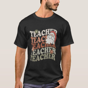 Camiseta Papais noeis de Natal do Professor Santa Claus