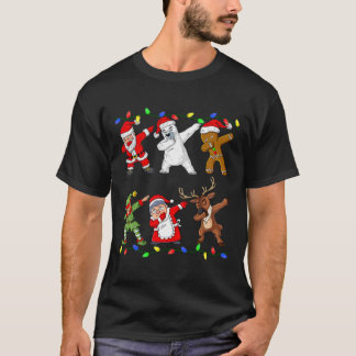 Camiseta Papais noeis De Natal Elf E Amigos Meninos