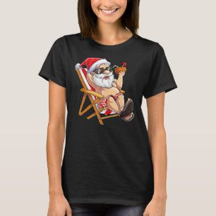 Camiseta Papais noeis de Natal em julho Mulheres Tropismo H