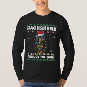 Camiseta Papais noeis de Natal em Xmas Luzes de Árvore