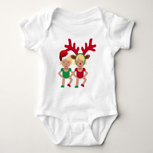 Camiseta papais noeis de Natal emoji (Frente)