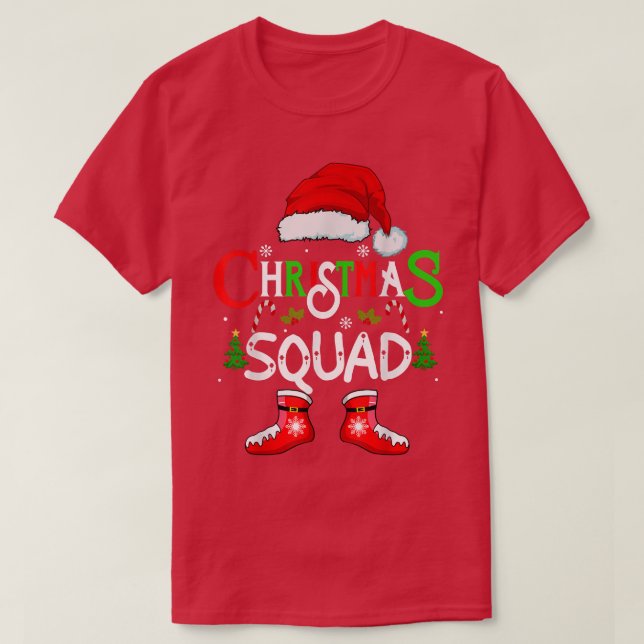 Camiseta Papais noeis de Natal Engraçados Família Pajamas c (Frente do Design)