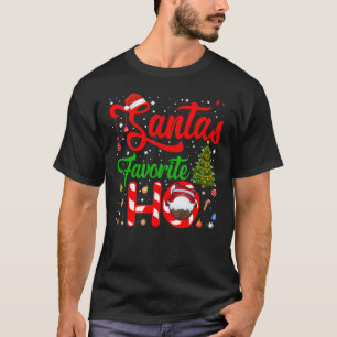 Camiseta Papais noeis de Natal Engraçados Favoritos Ho Xma