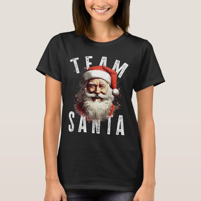 Camiseta Papais noeis de Natal Engraçados Natal Papai Noel  (Frente)